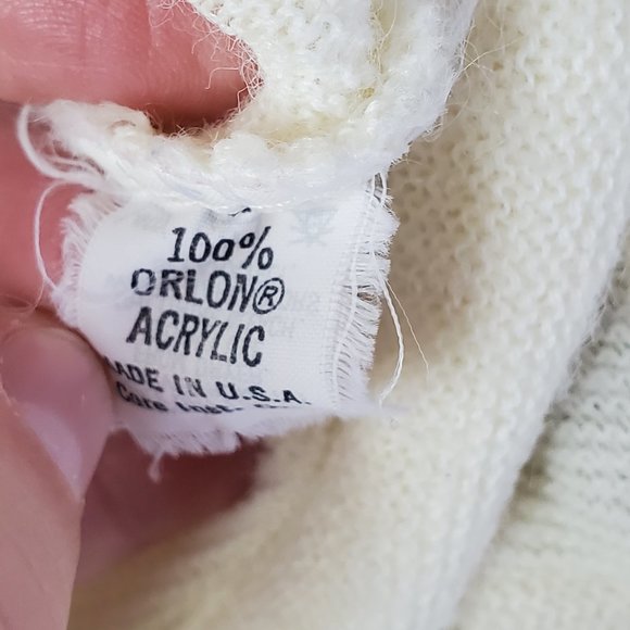 Vintage Grand Slam Cream Cardigan Made in USA Size Large - Picture 11 of 15